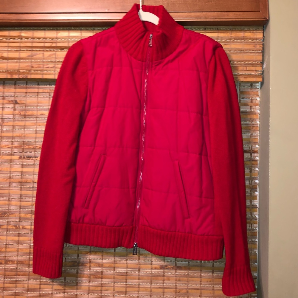 Red zip up Ralph Lauren jacket